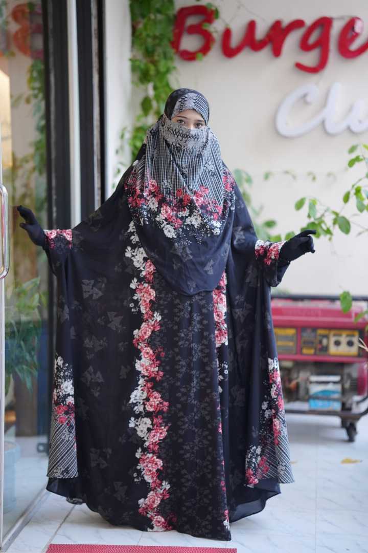 Luxury,Long,Abaya